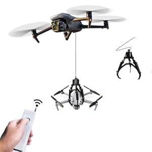 Drone Grasping Kit – Mantis Claw Hook Grabber Compatible with DJI Mavic 3 Classic, Air 3S/3/2S/2, Mini 4K/3/4 Pro, Mini 2/2 SE – Intelligent Manipulator for Rescue, Fishing, Fixed-Point Drop (Drones Not Included)