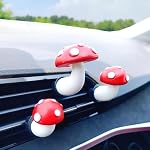 Voiture mignonne Air Rénovateurs de dispositifs d'évacuation, 3D Conception Diffuseur de champignons Vent Clip, Air Conditionnement Accessoires de Voiture pour Femmes et Hommes