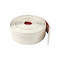 MC MEICHUANG Flexible Baseboard Molding Trim, 4 Inch(W) x 16.4 Feet(L) Peel and Stick Rubber Wall Base Moulding Trim, Self Adhesive Vinyl Wall Base Cove for Home Decor (Creamy White)
