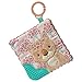 Mary Meyer Crinkle Teether Toy with Baby Paper and Squeaker, 6 x 6-Inches, Little But Fierce Leopard