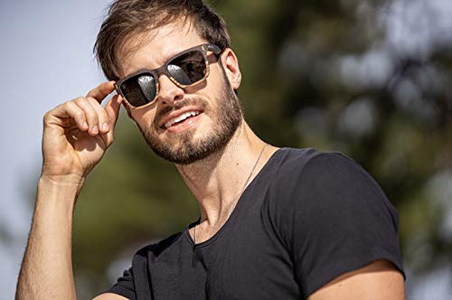 Óculos de Sol de Madeira Arnold Black