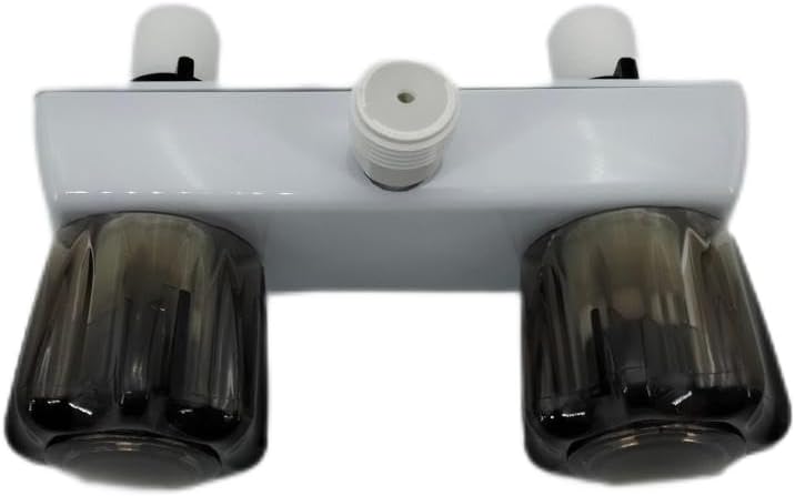 RV Motorhome Shower Faucet Valve Diverter w/Dual Knob For Travel Trailer Camper