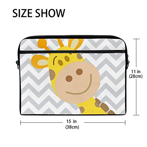 Funda bandolera para portátil de 14 pulgadas a 15,4 maletín protector Chevron 2
