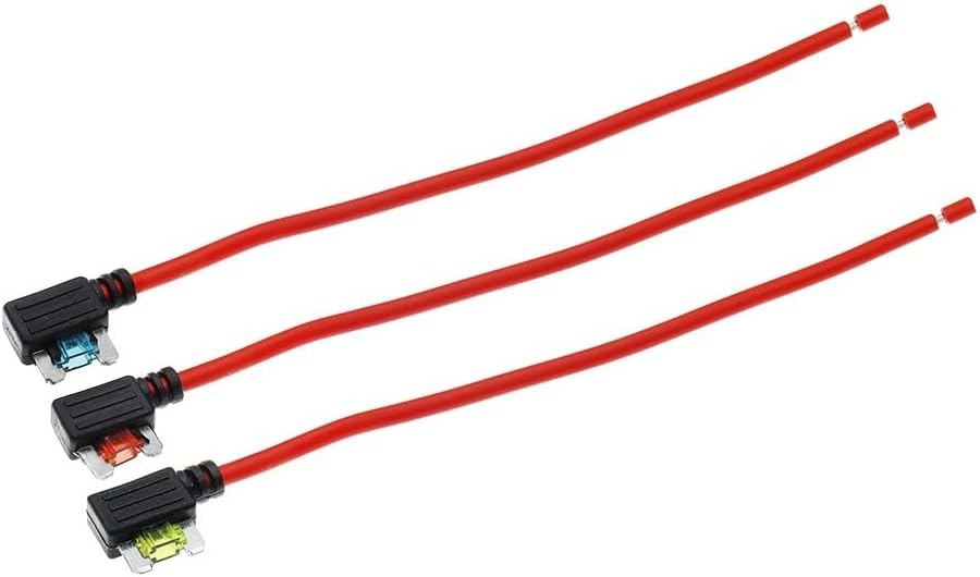 12V 5A 10A 15A 20A Car Fuse Holder Add-a-Circuit TAP Adapter Micro Standard ATM APM Blade Mini Medium Simple Safety Device(3PCS,Micro_15A)