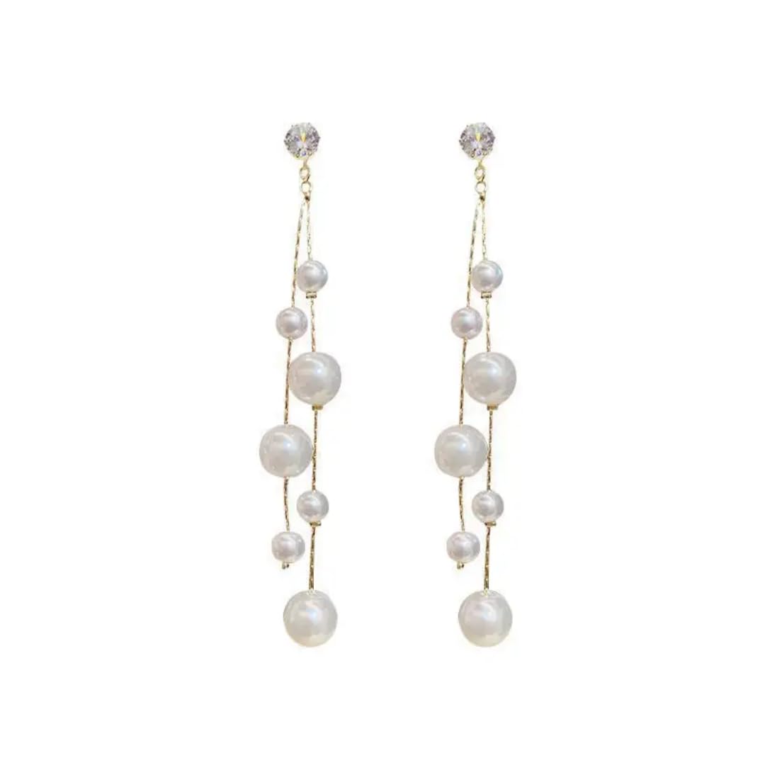 Elegant Drop Pearlfect Earrings for Womens | Classic Pearl Dangle Jewelry