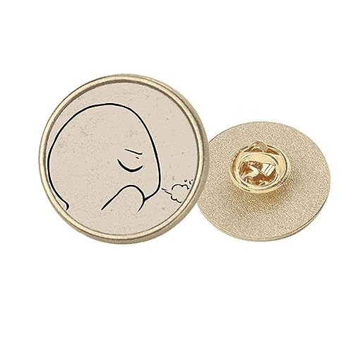 Broche visage dessin animé clip doré pour égayer vos tenues ternes M