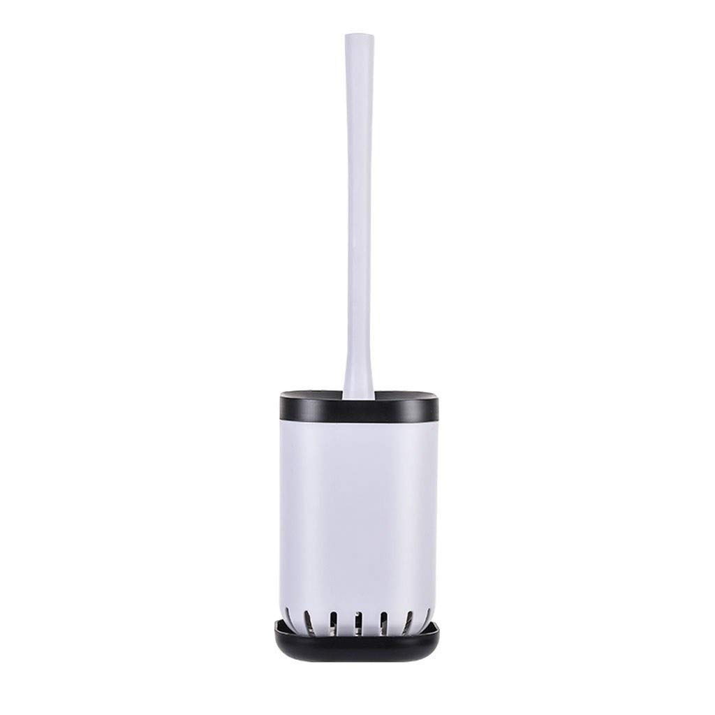 Eco toilet brush Household toilet brush set cleaning brush soft hair toilet brush long handle brush without dead ends funny toilet brush (Color : Floor-standing)