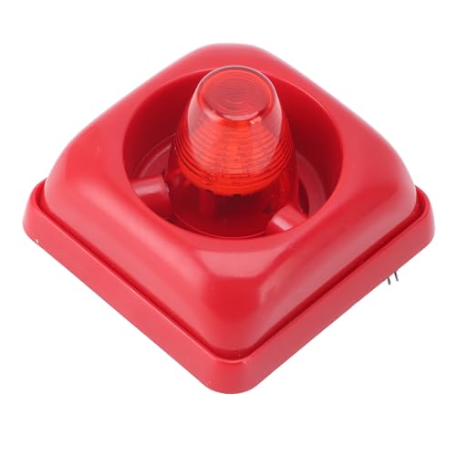 Elprico Alarma de Incendio -Corriente de Advertencia con Material ABS de Luz Intermitente LED para Detección de Emergencia de Incendio