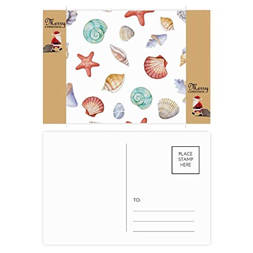 Cartes postales Noël vie marine lot de 20 pour vœux originaux
