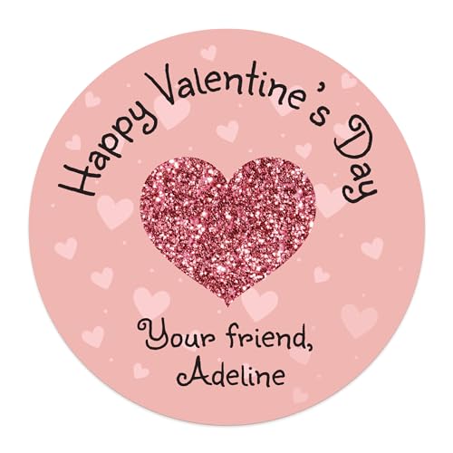 Personalized Valentines Day Stickers for Kids