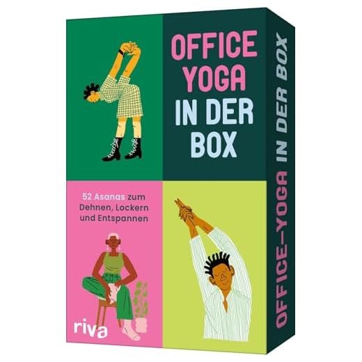 Office-Yoga in der Box: 52 Asanas zum Dehnen, Lockern und Entspannen | Karten mit Übungen für Büro und Homeoffice, gegen Rücken- und Kopfschmerzen, für bessere Konzentration