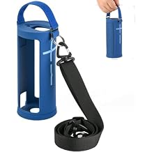 Coyktonty Silicone Case Cover for U-ltim-ate Ears Boom 3 Speaker Portable Silicone case ,Travel Protective Cover Carrying Pouch w Handle Adjustable Shoulder Strap Blue