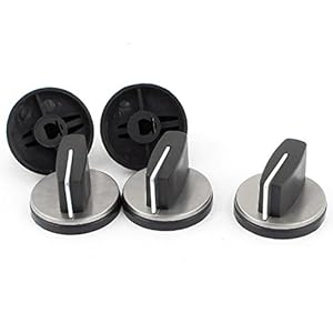 Ruilogod 5 stücke Küchenwaren Edelstahl Ofenknopfschalter