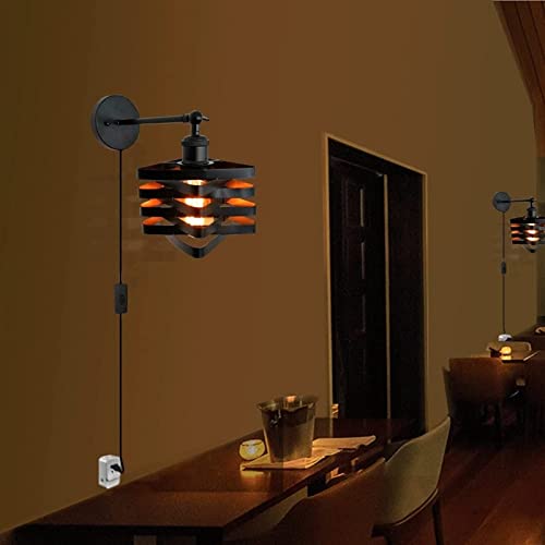 Lampe murale du bras oscillant rechargeable et réglable en métal - 3