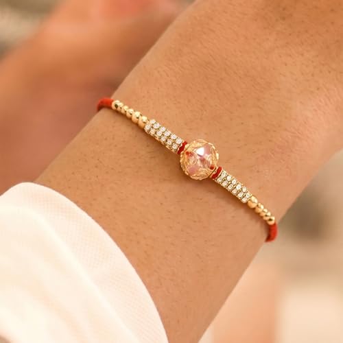 Image of Peora CZ Pearl & Crystals Studded Thread Rakhi for Brother Bhaiya | Combo Set of 3 | Raksha Bandhan Hamper with Roli Chawal & Greeting Card