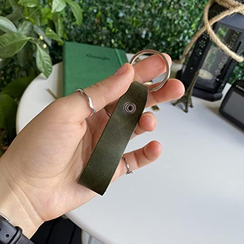 Modica® Mesa - Hakiki Deri Anahtarlık (Yeşil) - Görsel 7