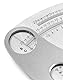QWORK® Schweißlehre, Edelstahl Fächerförmig Schweißlehre 0,1mm Präzision
