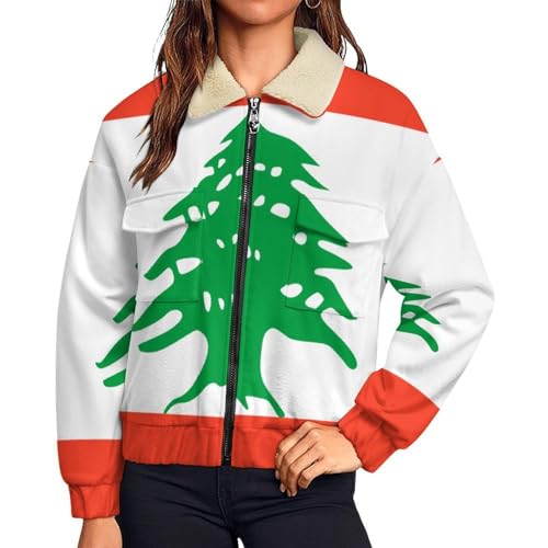 Veste polaire femme avec motif arbre géométrique, le sweatshirt chaud idéal pour le travail