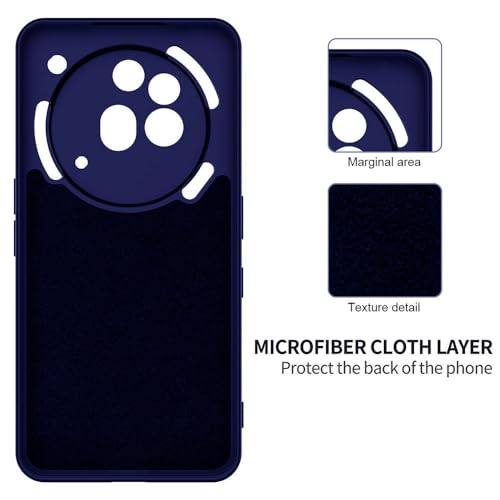 Image of amazon basics Mobile Cover for Nothing Phone (3a) Pro 5G | Full Camera Protection | Premium Liquid Silicon Case | Flexible Bumper Case for Nothing Phone (3a) Pro 5G (Dark Blue)