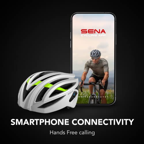 Sena R2 Road Cycling Smart Bluetooth Helmet (Matte White, Large) by Sena - Image 6