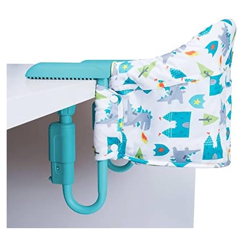 Cosatto Grubs Up Travel Highchair - Secure, Clip-On, Lightweight, Portable, Table-Top Booster, Up to 15kg (Dragon Kingdom) Cover