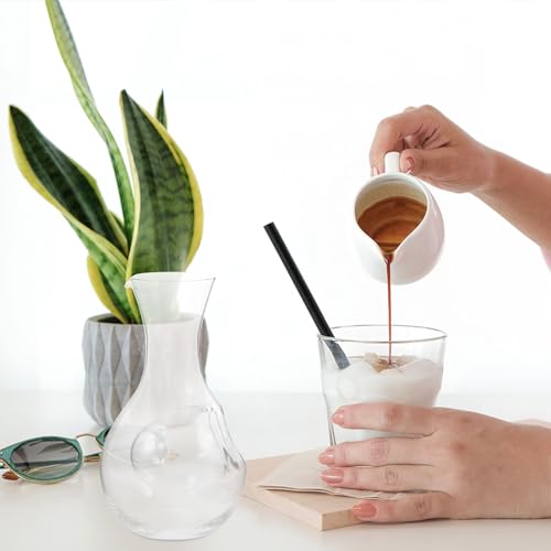 Botella de sake con cámara para hielo de 300 ml y boca inclinada 7