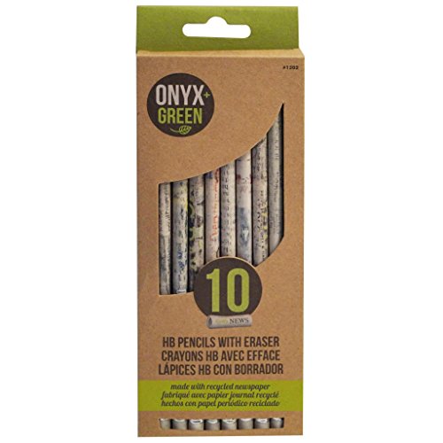 Recycled Sustainable Materials Green Eco Friendly School Supplies Kit - Pens Pencils Erasers Sharpener And Stone Paper Notebook - With A Natural Burlap Carry Bag #TOP3