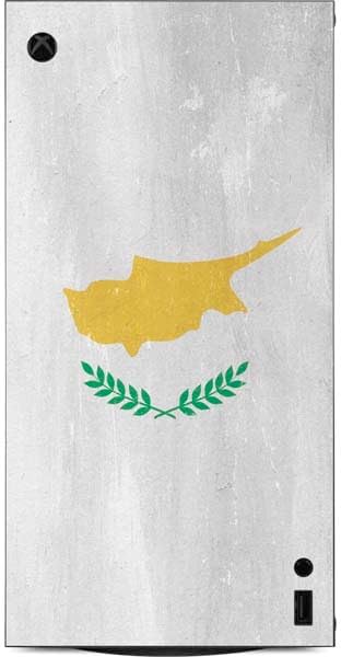 Skinit Decal Gaming Skin Compatible with Xbox Series X Digital Edition Console - Cyprus Flag Distressed Design
