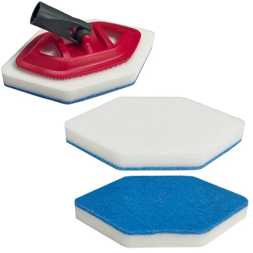 Beaufan 4er-Pack Badezimmer- und Wannenmopp-Nachfüllungen Kompatibel mit Vileda Bath Magic – Multiflächenschwamm