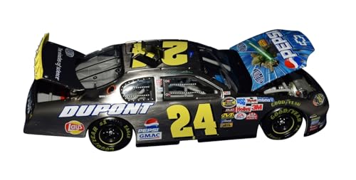 Autographed 2005 Jeff Gordon #24 Pepsi/Star Wars Episode III (Yoda Car) Race Fans Only Brushed Metal Signed 1/24 Scale NASCAR Diecast with COA (1 of only 408 produced)