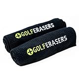 GolfERASERS Premium Microfiber Golf Towel with Clip for Golf Bag, 2 Pack, Waffle-Knit Pattern, Helps Keep Golfers’ Hands Dry While Playing, Pairs Perfectly Sponges, 24"x16"