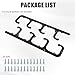 RiAiCiING 5.3L LS Square Coil Brackets Valve Cover Fit for D581 12558693 LSX Swap Truck LS1 LS3 LS2 LQ4 LQ9 LS6 L92 L99 L33 LR4 (Black)