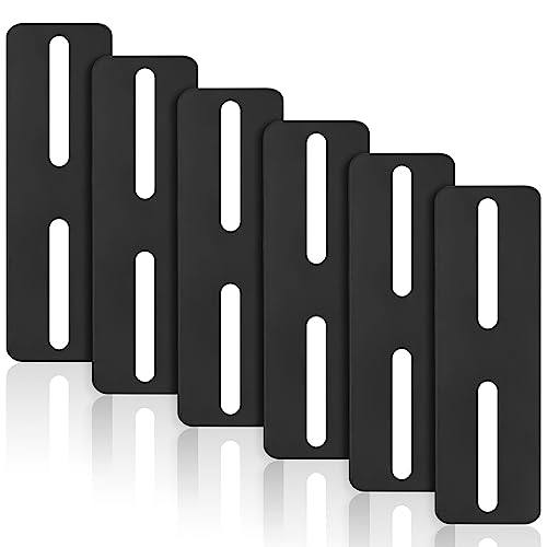 Set of 6 Adjustable Flat Connectors, Flat Repair Plates with Slots, Metal Wood Connectors, Connection Plate - Image 4