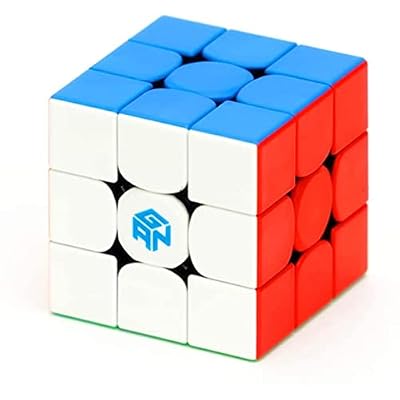 BroMocube Gan 356 M Speed Cube 3x3 Stickerless Puzzle Cube Gan 356M 3x3x3 Magnetic Magic Cube (Standard Version)