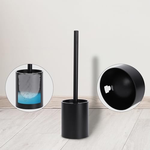 Image of Stainless Steel Wall Mounted Toilet Bowl Brush and Holder Bathroom