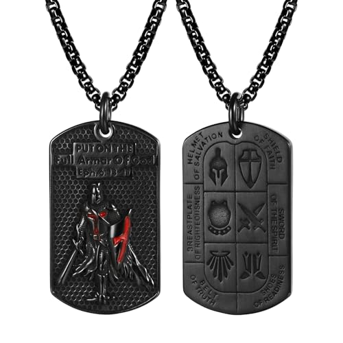 Symbole de foi chrétienne Flongo | Pendentif croix noire homme, cadeau spirituel idéal