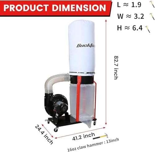 Bucktool 1.5 HP Portable Dust Collector