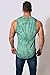 Jed North Loose Fitted Workout Muscle Tee Bodybuilding Stringer Tank Top,Green,Small