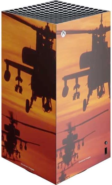 Skinit Decal Gaming Skin Compatible with Xbox Series X Digital Edition Console - Officially Licensed Four AH-64 Apache Helicopters Design