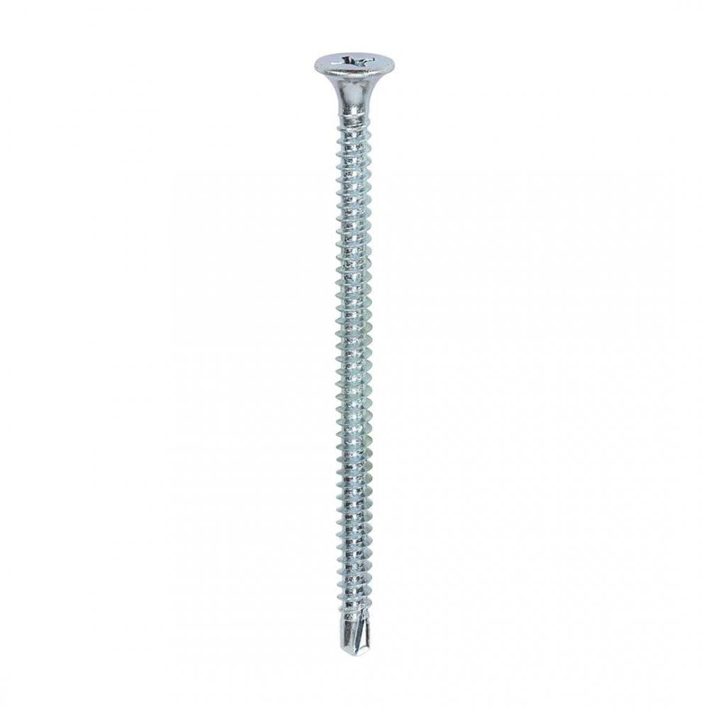 Timco Silver Bzp Ph2 Philips Self-Drilling Drywall Screws - 3.9 X 65 - Zinc - Box Of 500