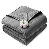 HCOIW Weighted Blankets for Adults - 20lbs,60” x 80”Queen Size Heavy Blanket for Sleeping, Machine Washable, Soft and Breathable Cooling Blanket with Premium Glass Bead,All-Season
