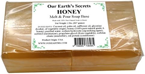 Honey - 2 Pound Melt and Pour Soap Base - Our Earth's Secrets image 4