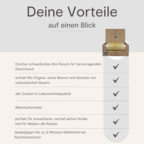 Welpen Nassfutter Magnussons Chicken 12 x 650 g für Hunde