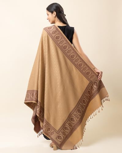 Image of Wrap me Warm Shawl for Women | Soft Viscose Acrylic Poly Wool Shawl - Warm & Lightweight Winter Wrap - Stylish Ethnic Stole for Women - 1010