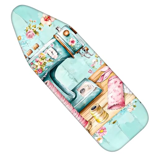 Image of Nuxovilar Floral Sewing Machine Ironing Board Cover 15x54 Polyester