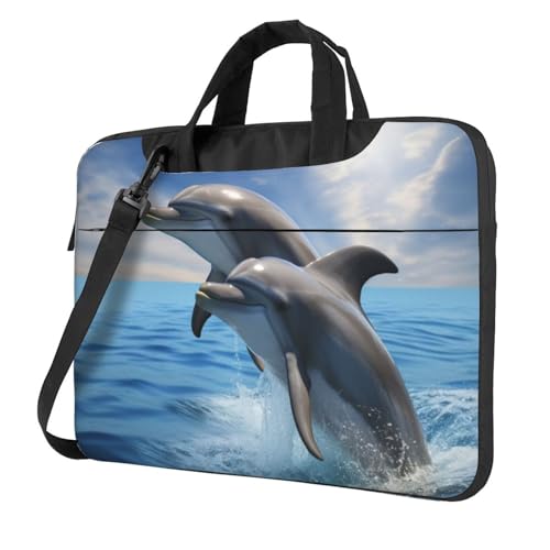 Housse ordinateur portable antichoc étanche Two Dolphins sacoche homme femme contre impacts