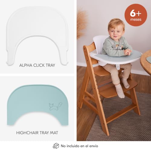 Miniatura 11 de Hauck Alpha Plus Trona Evolutiva, Madera De Haya Certificada Fsc , Sillas Tronas Para Bebe Desde 6 Meses Hasta 90 Kg, Silla Bebe Con Arnés De 5 Puntos Y Barra Protectora