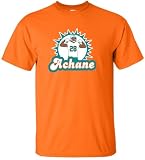Mountee Apparel De’Von Achane Devon Achane Miami Logo Shirt T-Shirt Adult Medium Orange