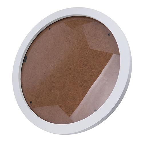 BinZyronic ���E���h�t�H�g�t���[�� �ؐ� �Ǌ|�� �~�` ? ���r���O���[�� �x�b�h���[���p ���� �A�[�g�f�B�X�v���C (20x20cm,�z���C�g)