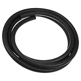 X AUTOHAUX 300cm 10mm Coche Flexible Recto Calefacción Radiador Manguera Goma Negro